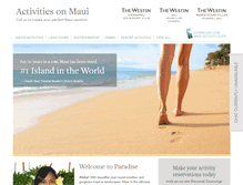 Tablet Screenshot of mauiactivityplanner.com